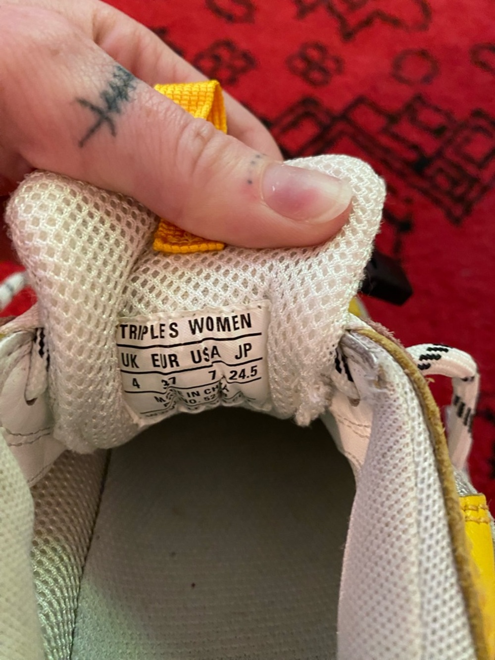 Balenciaga Triple S Sneakers in Yellow, Pink & Black Accent - Picture 4 of 9